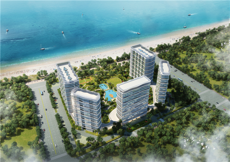 三亚璞海项目海景住宅建筑面积66-130平在售，均价30000元/㎡