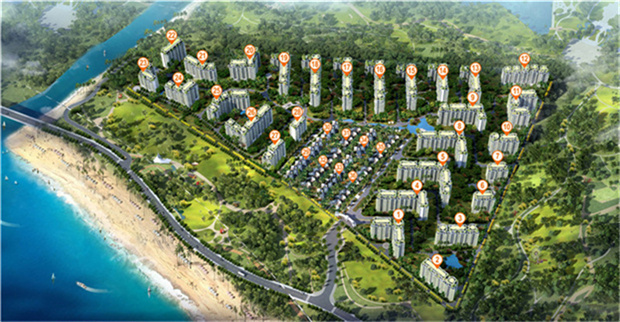 龙栖海岸二期项目在售建筑面积103-104㎡，均价13500元/㎡起