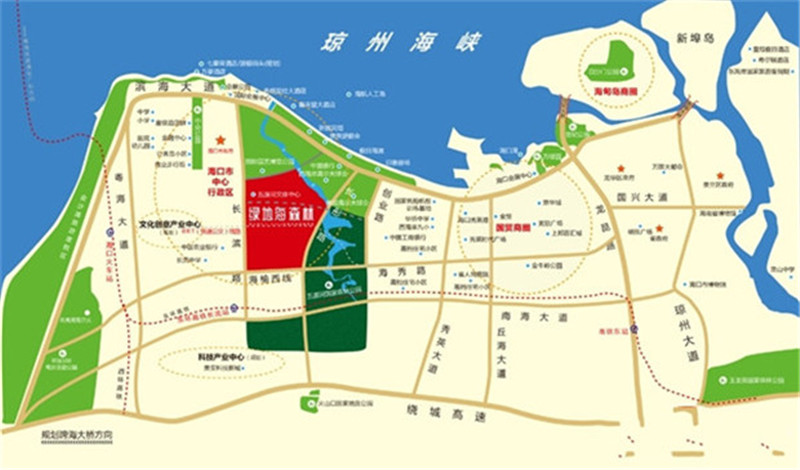 绿地中央文化城交通图